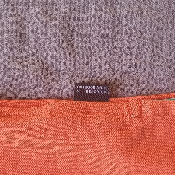 Outdoor Afro x REI Co Op Polo Shirt Size XL Orange Cropped Oversized Gym - Picture 4 of 8